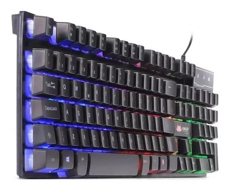 Teclado Gamer Knup Kp A Qwerty Portugu S Brasil Cor Preto Venda