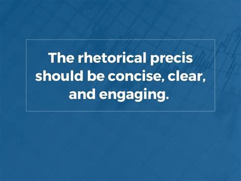 How To Write A Rhetorical Precis With Examples