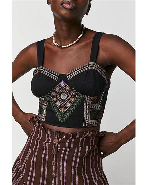 Free People Datura Corset In Black Lyst Uk