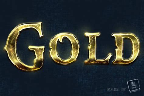 Gold Text Photoshop Tutorials Psddude