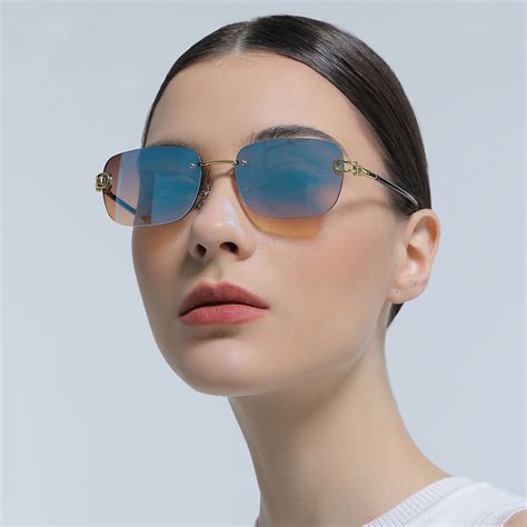 Blue Light Blocking Frameless Uv Blocking Sunglasses Ultra Smart Tech And Style