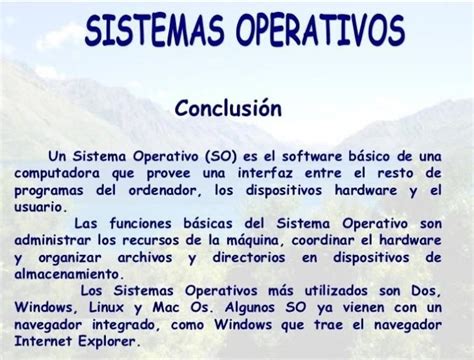 Una Conclusion Sobre Software Y Sistemas Operativos Brainly Lat