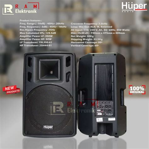 Jual Speaker Aktif 15 Inch HUPER 15HA400 15 HA400 15 HA 400