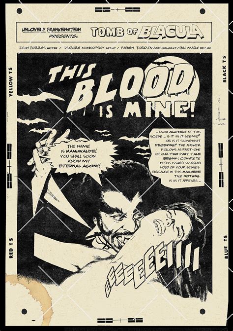 Blacula Comic Book Splash Page 11x17 Art Print