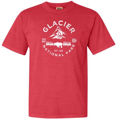 Glacier National Park Adventure Comfort Colors T Shirt Etsy