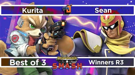 Kurita Fox Vs Sean Captain Falcon Winners R Boardwalk Smash