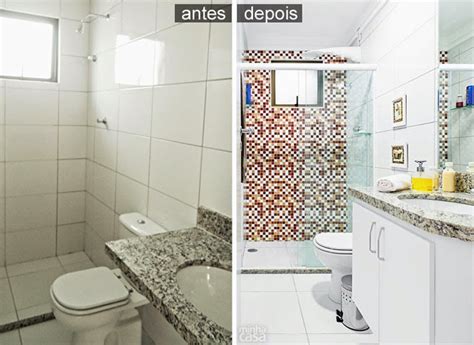 Antes E Depois Banheiro Revestido Adesivo Comprando Meu Ap