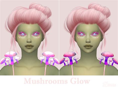 The Sims Resource Glowing Mushrooms Accessory Simblreen 2022 Tumblr