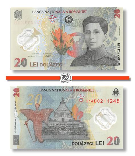 Romania 20 Leu 2021 Unc Polymer