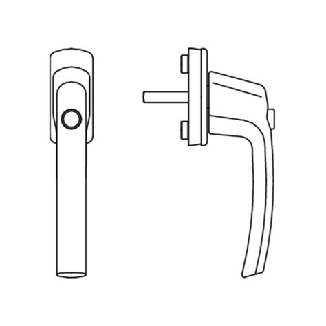 Maco Fenstergriff Harmony Mit Sperrknopf Sfs