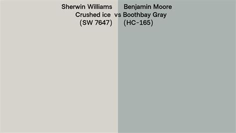 Sherwin Williams Crushed Ice Sw 7647 Vs Benjamin Moore Boothbay Gray