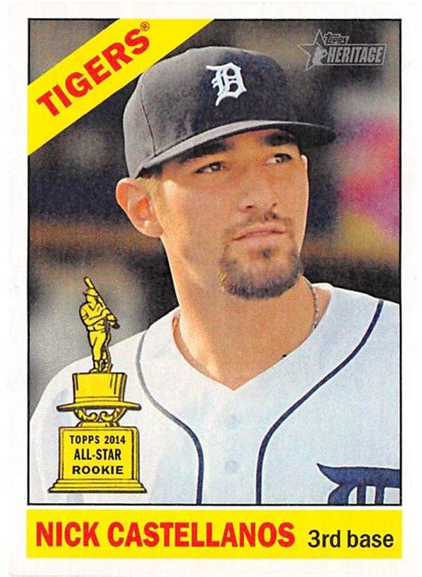 Nick Castellanos Baseball Card Tigers Now With Cincinnati Reds