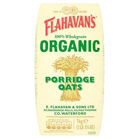 Flahavan S Organic Porridge Oats 1kg All Ireland Foods