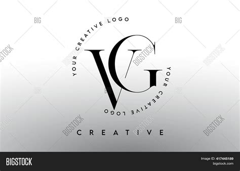 Vg Letter Logo Design Vector Photo Free Trial Bigstock