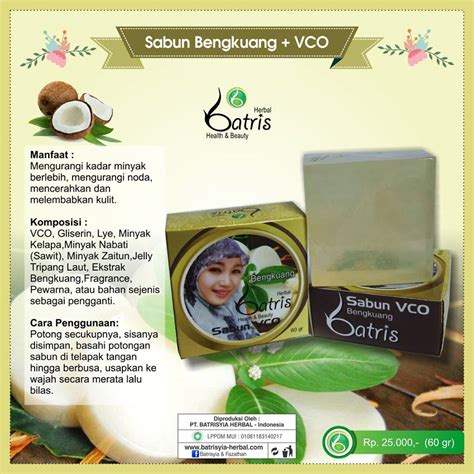 Sabun Bengkuang With Vco Batrisyia Herbal Batrisyia Herbal