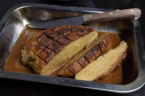 Veganer Krustenbraten Aus Seitan Festliches Rezept