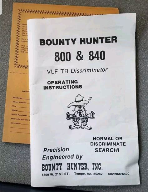 Bounty Hunter Recovery Team Metal Detector Automatic Discriminator