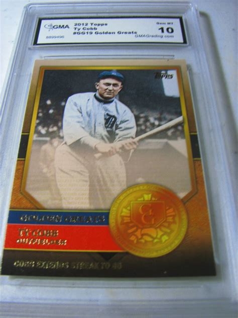 Ty Cobb Tigers Topps Golden Greats Gg Graded L K Ebay