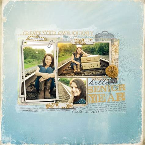 Senior Year - Digital Scrapbooking Ideas | Digital scrapbooking, School ...