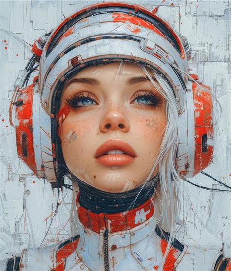 Pin By ZenDesign On Space Art In 2024 Portrait Girl Space Art