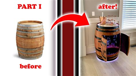 96 Hr Wine Barrel Bar Build Diy Part 1 Youtube