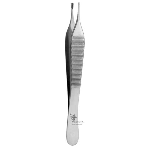 Adson Brown Tissue Forceps 7x7 Teeth Side Grasping