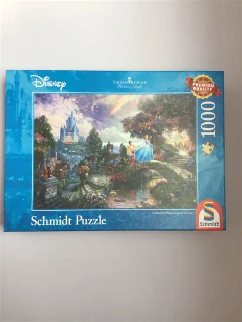 THOMAS KINKADE DISNEY Cinderella Wishes Upon A Dream 1000 Piece Jigsaw