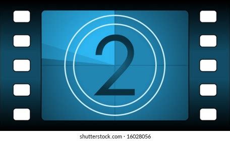 Vector Film Countdown Number 2 Stock Vector (Royalty Free) 16028056 ...