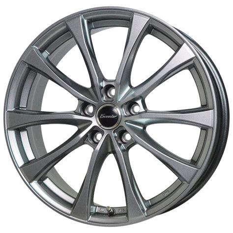 HOT STUFF ホットスタッフエクシーダー E インチ x J INSET ダークシルバー DS 本 新品 アルミホイール Exceeder