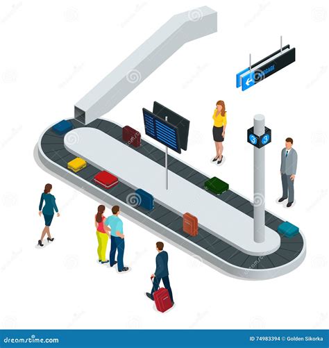 Baggage Claim In Airport Terminal. Suitcases On The Airport Luggage