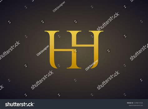 Letter Hh H Double H Logo Stock Vector Royalty Free