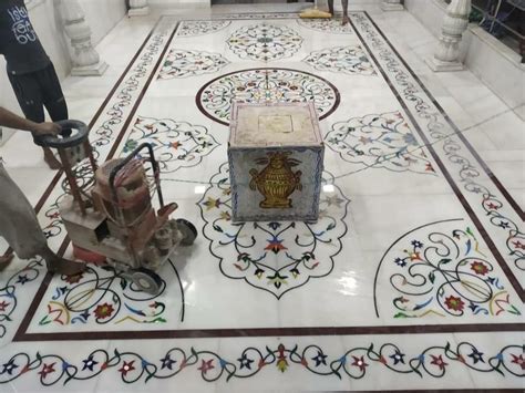 Multicolor Polished Marble Inlay Flooring At Rs Sq Ft In Makrana