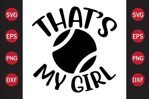 Softball Svg Design Thats My Girl Graphic By Crafted Wonders · Creative