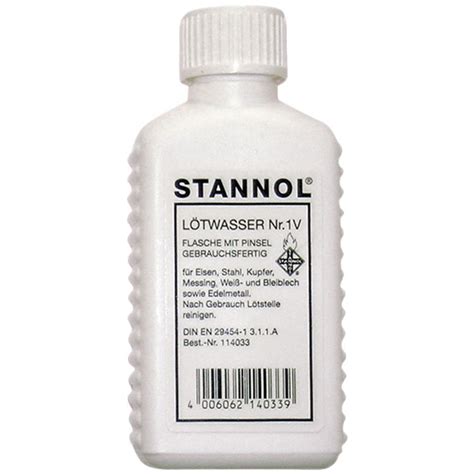 Stannol 114033 Flux Solder Fluid No 1v Flux Type 311 A 50ml
