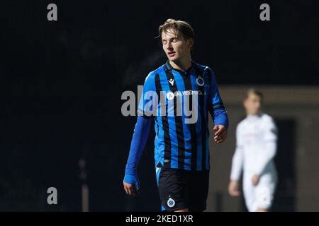 Club NXT S Romeo Vermant And RSCA Futures Goalkeeper Bart Verbruggen