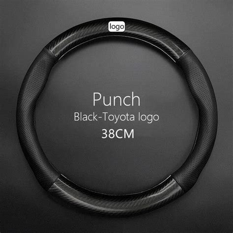 Couvre Volant Black Cm With Logo Housse De Volant Pour Toyota