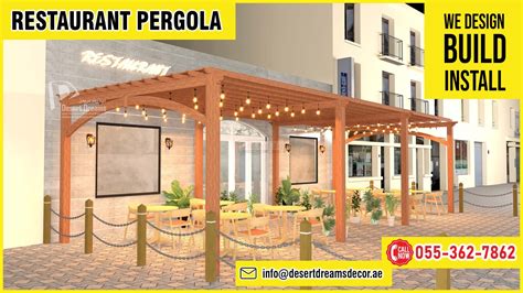 Restaurant Pergola Design | Dining Area Pergola | Sofa Pergola | Abu Dhabi | Dubai. – UAE ...