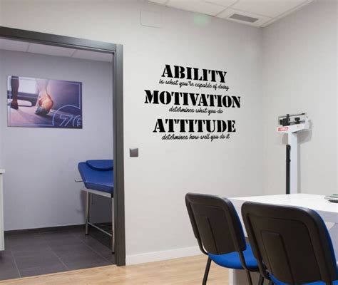 Ability Motivation Attitude Gym Wall Decal Motivational Wall Etsy