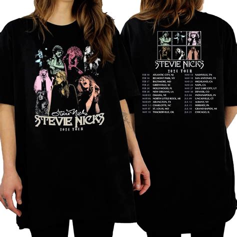 Stevie Nicks Tour Merch Stevie Nicks Live In Concert Shirt