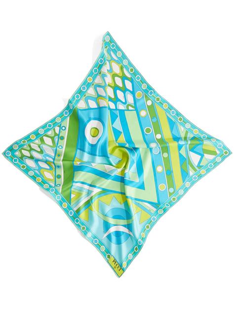 PUCCI Large Vivara Print Silk Scarf Farfetch