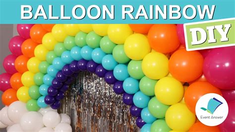 Diy Balloon Rainbow Backdrop Youtube