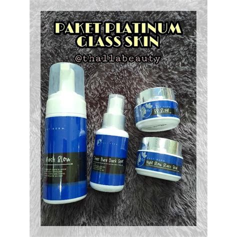 Jual Fast Derm Paket Platinum Glass Skin Double Whitening Acne