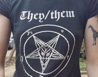 Gay Baphomet Gift For Pride Month Gay Satan Tshirt For Pride Etsy