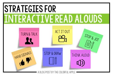 Interactive Read Aloud Strategies The Colorful Apple