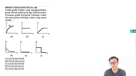 Contoh Soal Glbb Grafik Kecepatan Terhadap Waktu Dan Percepatan Terhadap Waktu Materi Utbk