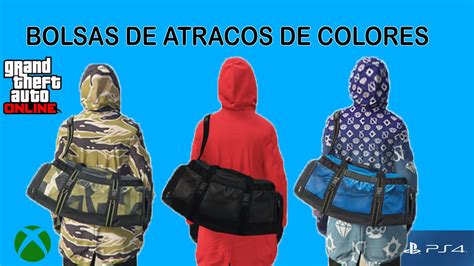 Como Conseguir Las Bolsas De Atracos Negra Camuflada Y Azul Gta V