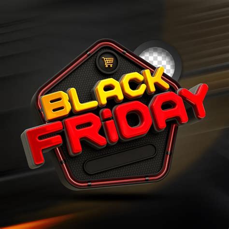 Premium Psd Black Friday Sale 3d Text Style Effect Label Design 3d Stamp 3d Realistic Render