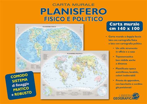 Planisfero Fisico E Politico Amazon De B Cher