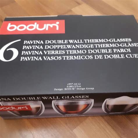 Bodum 6 Pavina Double Wall Thermo Glass TV Home Appliances Kitchen