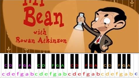 Mr Bean The Animated Series Theme Song Piano Letter Notes